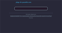 Desktop Screenshot of plage-de-passable.com