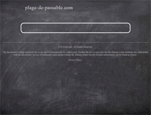 Tablet Screenshot of plage-de-passable.com